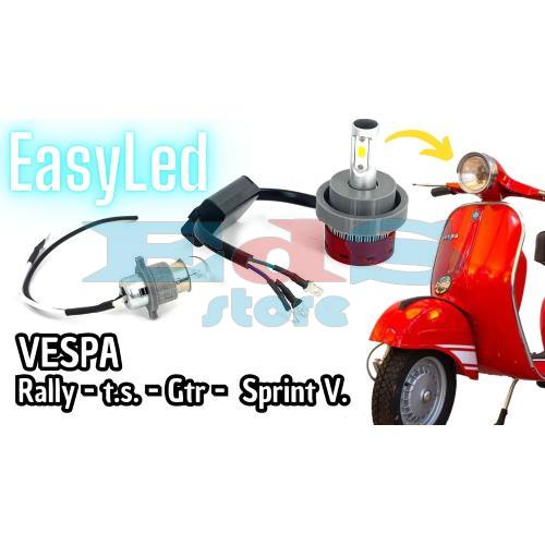 LED KIT EasyLed FOR ORIGINAL-TYPE FRONT HEADLIGHT VESPA TS - GTR - SPRINT VELOCE - RALLY