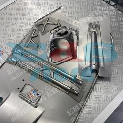 LEGSHIELD AND FLOORBOARD KIT WITH REINFORCEMENTS, CROSS MEMBERS AND NOSE PANEL VESPA 50 L N R, 90, 125 ET3 PRIMAVERA