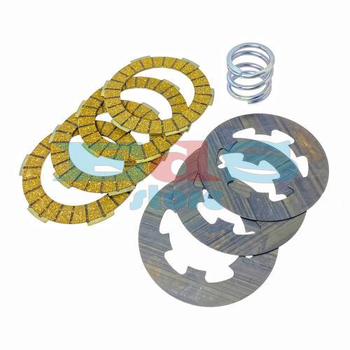 CLUTCH DISC KIT MODIFIED 7 PCS (4 PCS RACING CORK + 3 PCS BLUE STEEL) + SPRING