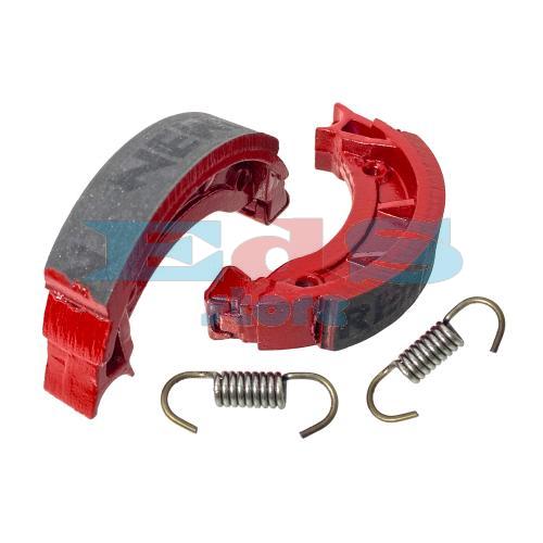 JUEGO DE ZAPATAS DE FRENO DELANTERAS CIAO - BOXER - BRAVO - SI (CON RUEDAS DE RADIOS) 90X18mm RACE