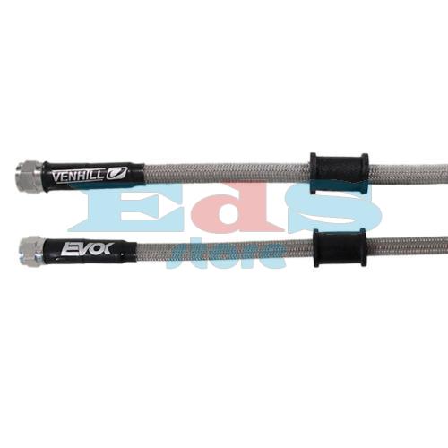 1300MM BRAKE HOSE - 1/8 BSP SWIVEL NUTS - CLEAR