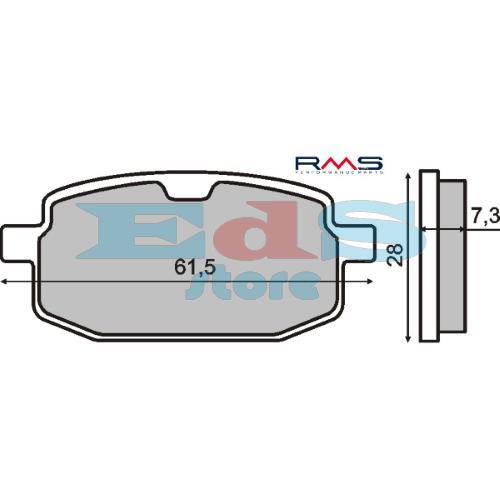 Plaquettes de Frein Organiques RMS Italjet Pista 50cc