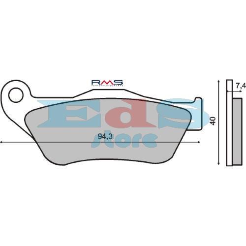 Plaquettes de Frein Organiques RMS Yamaha X-Max 250cc