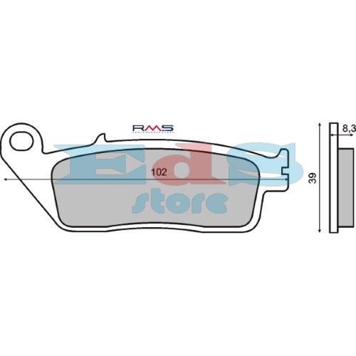 Plaquettes de Frein Organiques RMS Honda CBR 1000F