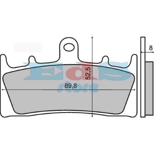 RMS Organic Brake Pads Suzuki GSX 1400