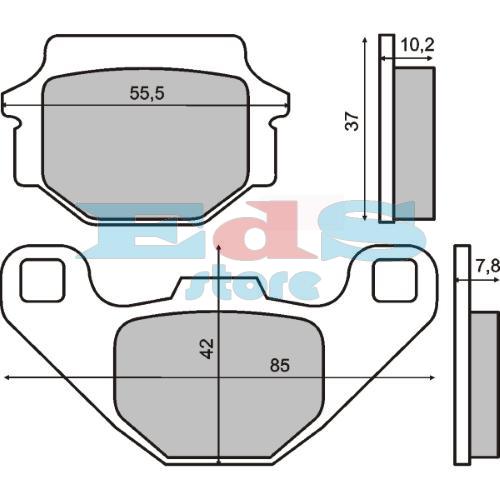 Pastiglie Freno RMS Organiche Kawasaki GPZ 500S