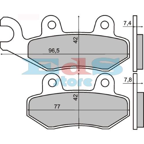 RMS Organic Brake Pads Peugeot Geopolis