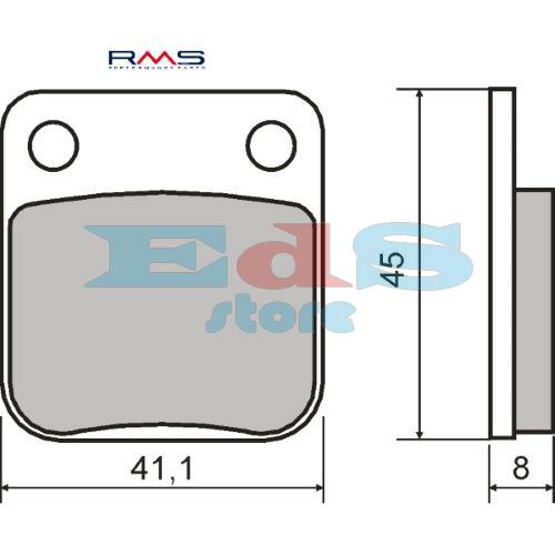 RMS Organic Brake Pads Honda CG 125cc