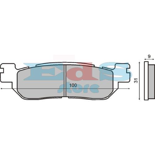 Pastillas de freno orgÃ¡nicas RMS Yamaha Majesty 250cc