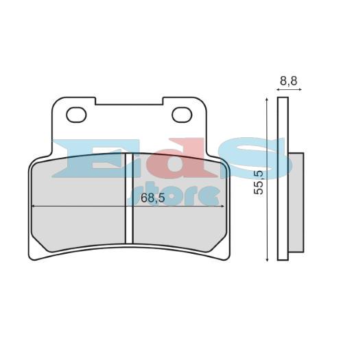 Pastillas de freno orgÃ¡nicas RMS Kymco XCiting 400i
