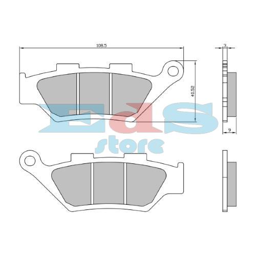 RMS Organic Brake Pads Benelli TRK 502X