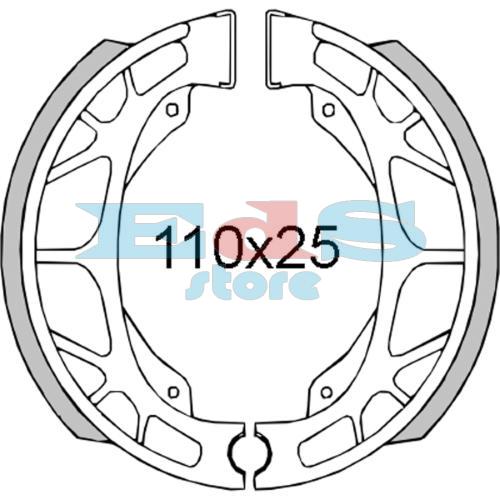 RMS Rear brake shoes Aprilia Scarabeo/Sr 50cc