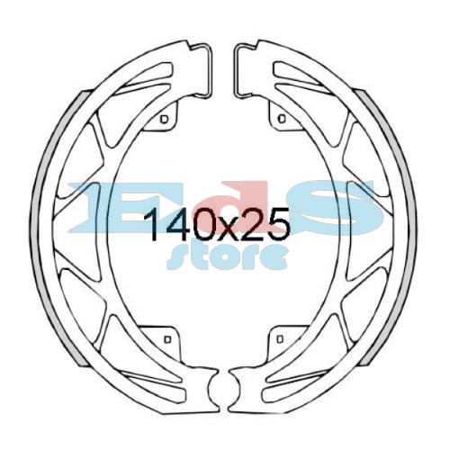 RMS Rear brake shoes Piaggio Liberty 50cc 1997>