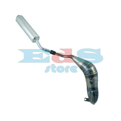 POT DÂ€™Ã©CHAPPEMENT SOUDÃ©  IRON PIPE AVEC SILENCIEUX SHORTY EN ALUMINIUM ET INOX  POUR VENT BAJA-DERAPAGE 50 19-22