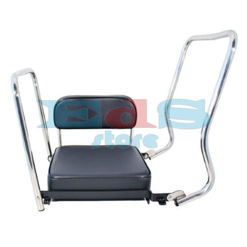 SEDILE PIEGHEVOLE POSTERIORE PIAGGIO VESPA 125-150CC NERO ANNI 60-70-80