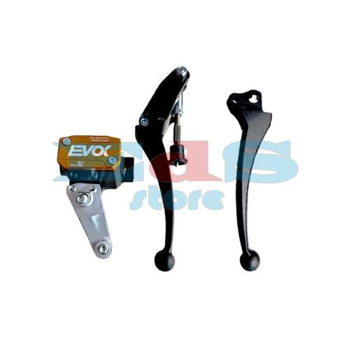 POMPA FRENO IDRAULICA EVOK IRON BRAKE P11 PER VESPA ET3 - NERO E ARANCIONE