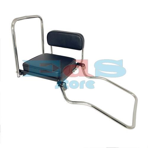 SEDILE PIEGHEVOLE POSTERIORE PIAGGIO VESPA 125-150CC NERO ANNI 60-70-80