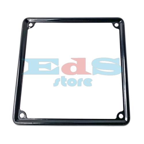 BLACK METAL LICENSE PLATE FRAME 180x180 mm