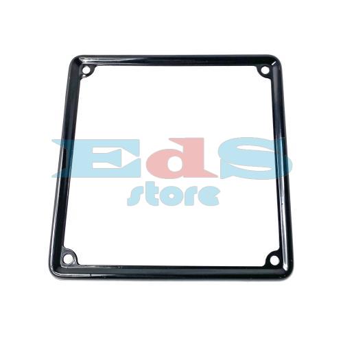 BLACK ALUMINUM LICENSE PLATE FRAME 170x170 mm