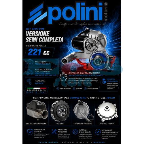 KIT MOTORE POLINI PX - 221cc SEMICOMPLETO