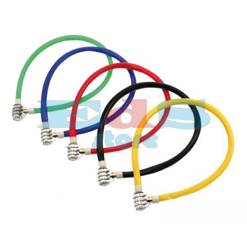 LUCCHETTO CAVO Ø 5 MM CONBINAZIONE - COLORI MISTI