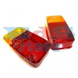 PAIR OF REAR LIGHT LENSES APE CAR - APE 50 FROM 1984