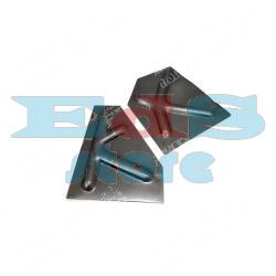 COPPIA DI RINFORZI PEDANA SUI LATI - VESPA 50 90 ET3 PRIMAVERA - DETTI "K"