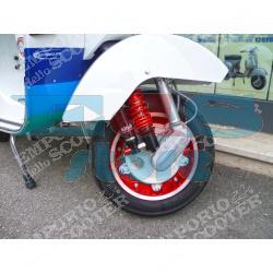 PIAGGIO VESPA PK 125 XL BITUBO MONO ANTERIORE VESPA - VASCHETTA UNITA - REGOLAZIONI: PRECARICO MOLLA MECCANICO, COMPRESSIONE, MOLLA ROSSA