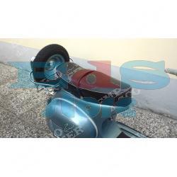 CHROME REAR LUGGAGE CARRIER WITH SPARE WHEEL HOLDER