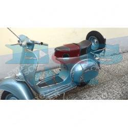 CHROME REAR LUGGAGE CARRIER WITH SPARE WHEEL HOLDER