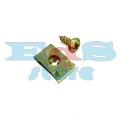CLIP WITH SCREW M4X10mm - VARIOUS APPLICATIONS (USUALLY ON PLASTICS)