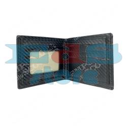 ECO-LEATHER VESPA BLACK WALLET 