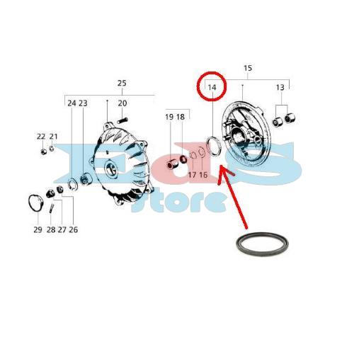 OIL SEAL FRONT BRAKE