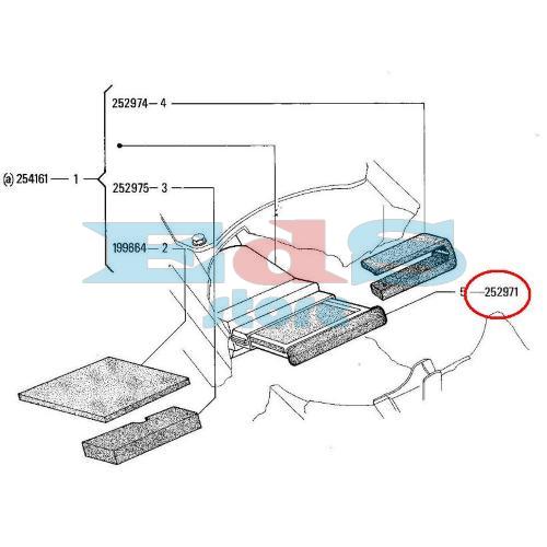ESPUMA DE FILTRO DE AIRE PIAGGIO COSA
