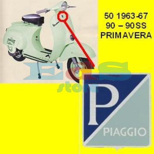 SCUDETTO PIAGGIO ALLUMINIO VESPA 50 - 90 - PRIMAVERA