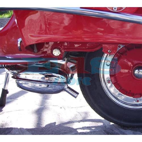 CHROMED EXHAUST FOR VESPA PX125–150 – TS
