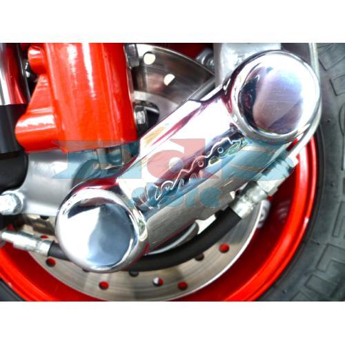 CACHE BALANCIER DE SUSPENSION CHROME' VESPA PX MARQUE'  "VESPA"