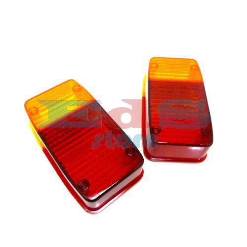 PAIR OF REAR LIGHT LENSES APE CAR - APE 50 FROM 1984