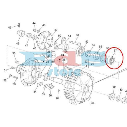 SKF 62/22-2 RS1 BEARING (22X50X14 mm) FOR APE CAR - TM - MAX - P - MPV - VARIOUS SCOOTERS