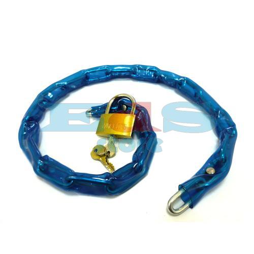 CATENA ANTIFURTO COMPLETA DI D.50 LUCCHETTO - 80CM