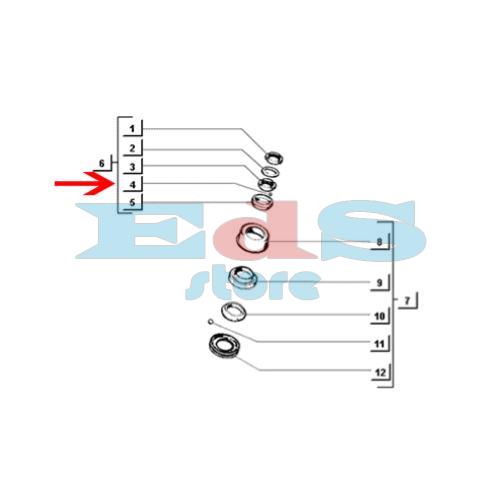 SFERA SU CALOTTE STERZO - PARTE SUPERIORE - APE 50