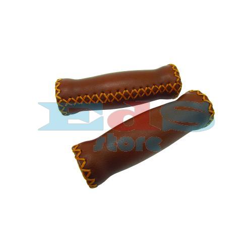 HANDMADE GRIPS - VINTAGE STYLE - COLOR BROWN