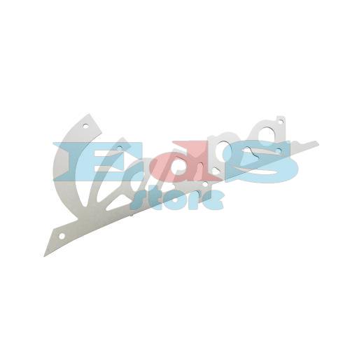 TARGHETTA ANTERIORE VESPA VNB IN ALLUMINIO