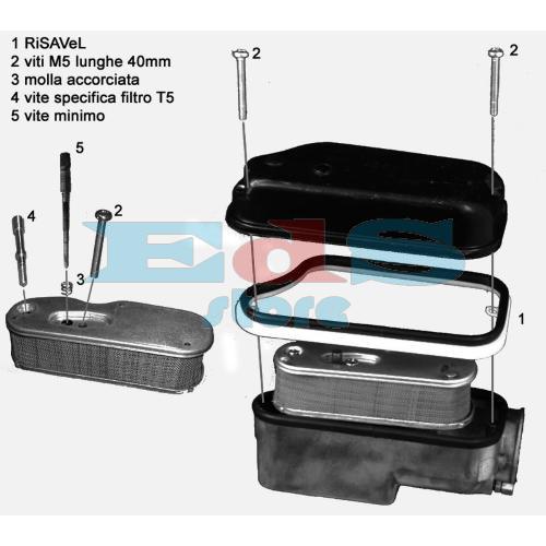 RISE-UP FOR AIR BOX "RiSAVeL" (MODELS WITHOUT MIXER) - IT ALLOWS INSTALLATION OF FILTER T5
