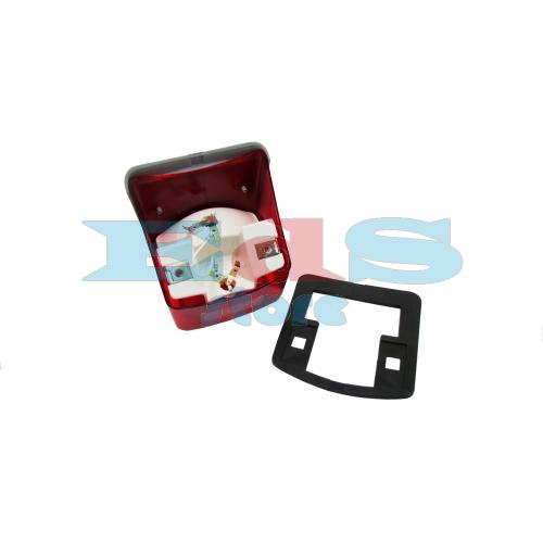 COMPLETE REAR LIGHT WITH GASKET - GREY TOP