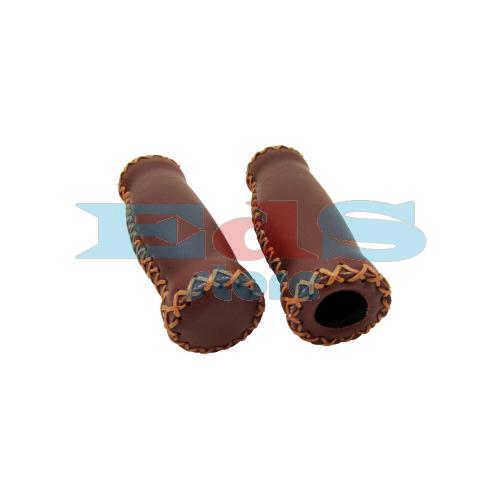 HANDMADE GRIPS - VINTAGE STYLE - COLOR BROWN
