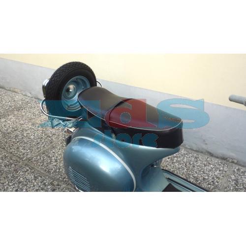 CHROME REAR LUGGAGE CARRIER WITH SPARE WHEEL HOLDER