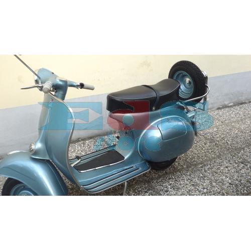 CHROME REAR LUGGAGE CARRIER WITH SPARE WHEEL HOLDER