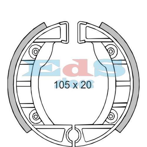 COPPIA GANASCE FRENO ANTERIORI - PIAGGIO SI