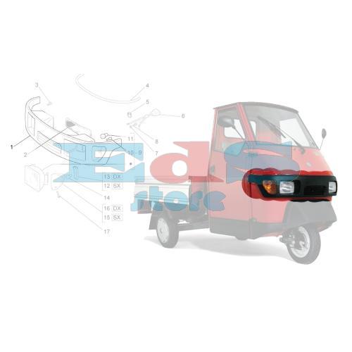 FRONT MASK / BUMPER APE 50